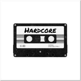 Retro 80s Music Hardcore Mixtape Posters and Art